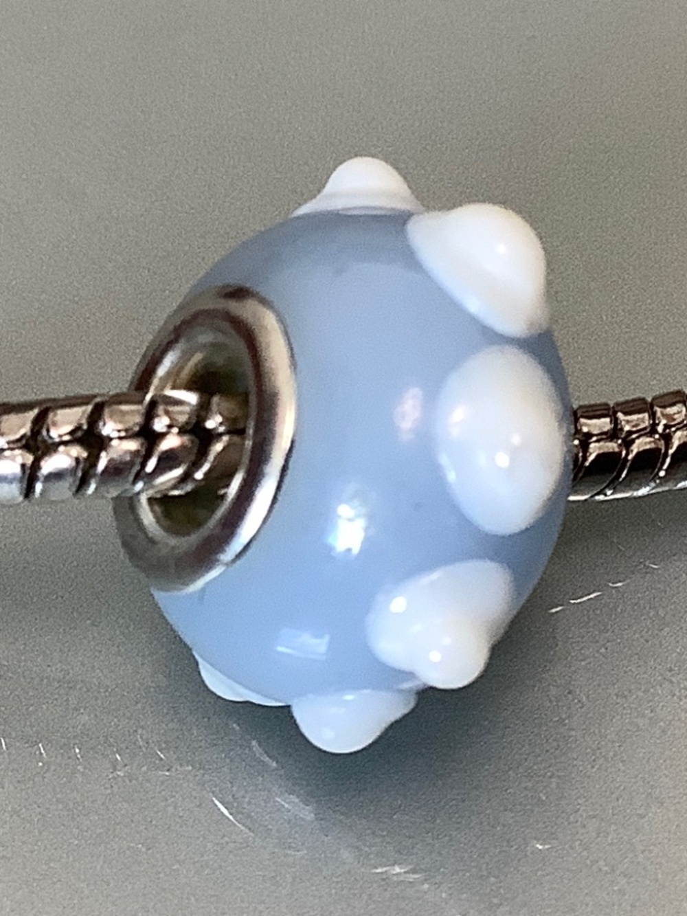 New Murano Glass Charm/Bead for Snake Chain Bracelet or Necklace